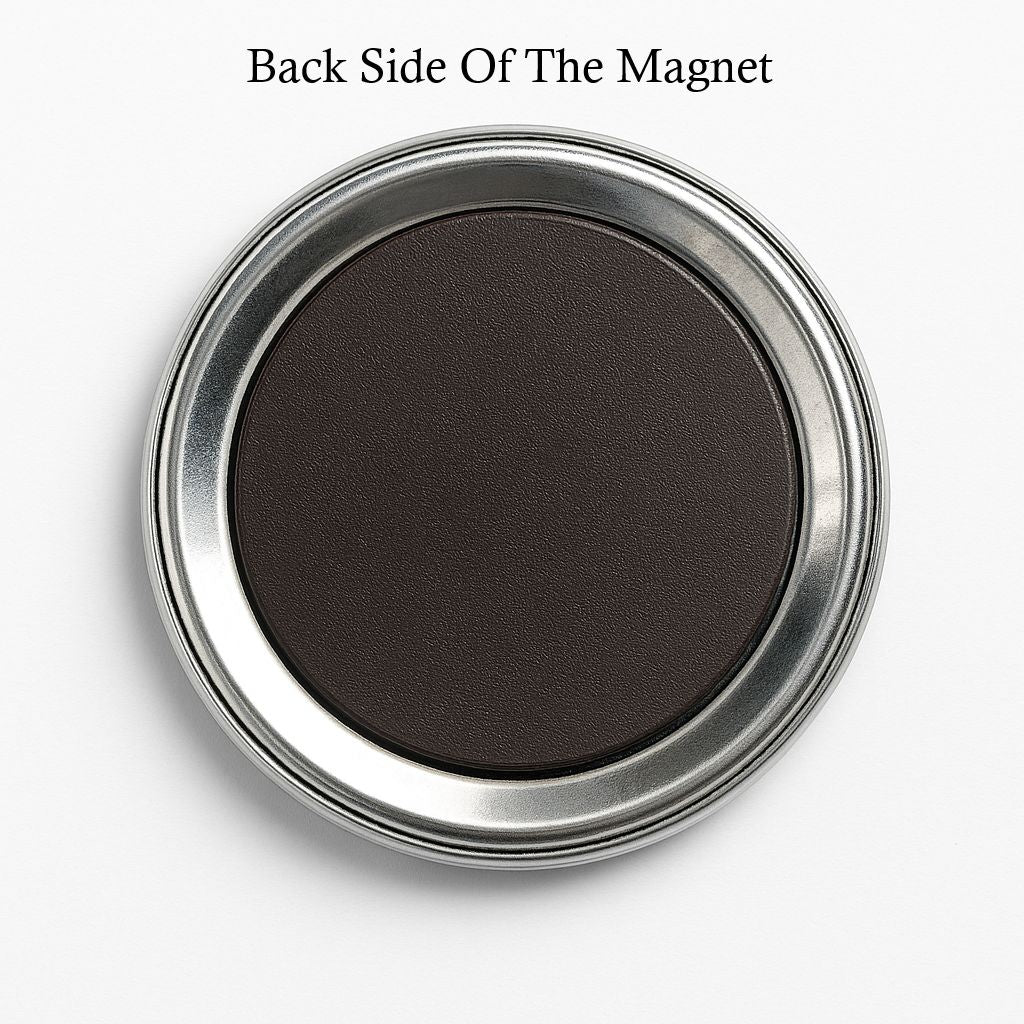 Cute Krishna Cartoon Badge | Glossy Round Fridge Magnet